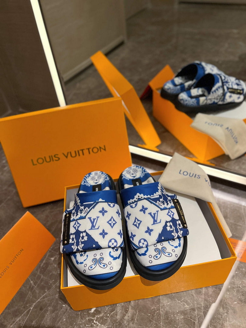 LV 1AAM50 Louis Vuitton Slipper Pillow Flat Comfort Mule L99029