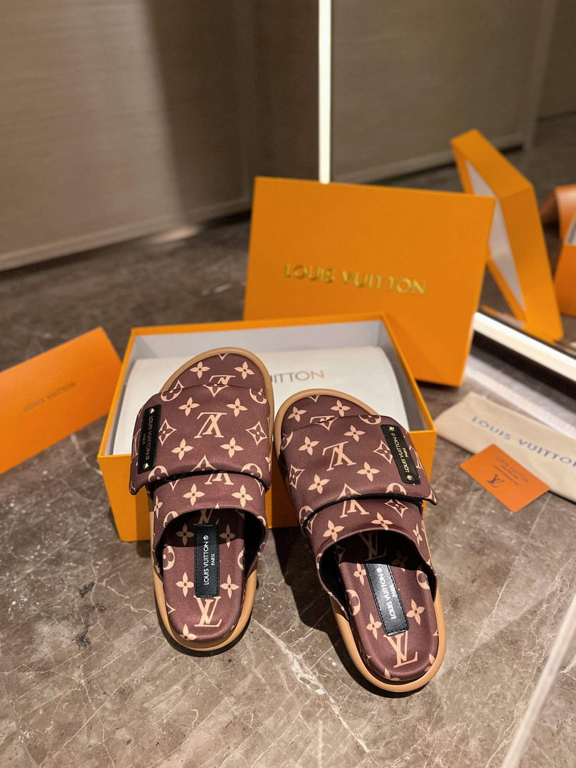LV 1AAM50 Louis Vuitton Slipper Pillow Flat Comfort Mule L99031