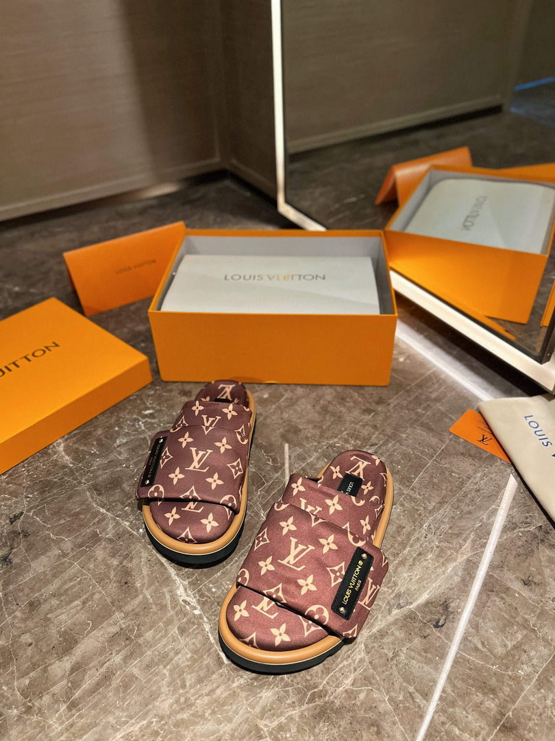 LV 1AAM50 Louis Vuitton Slipper Pillow Flat Comfort Mule L99031