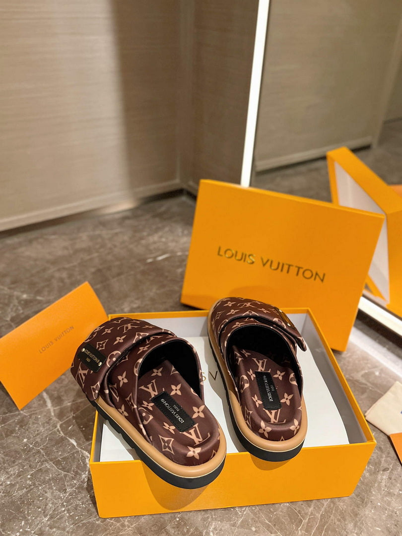 LV 1AAM50 Louis Vuitton Slipper Pillow Flat Comfort Mule L99031