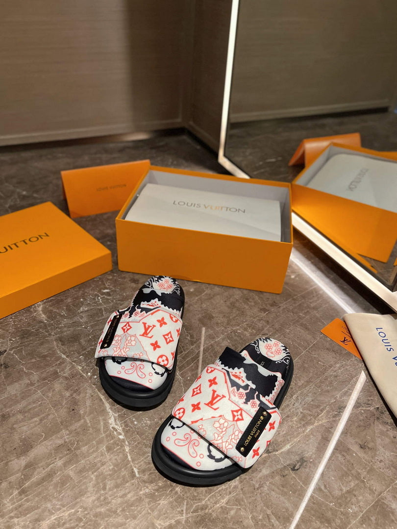 LV 1AAM58 Louis Vuitton Slipper Pillow Flat Comfort Mule L99028
