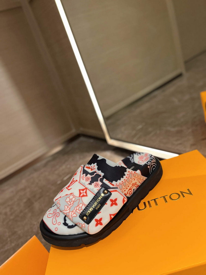 LV 1AAM58 Louis Vuitton Slipper Pillow Flat Comfort Mule L99028