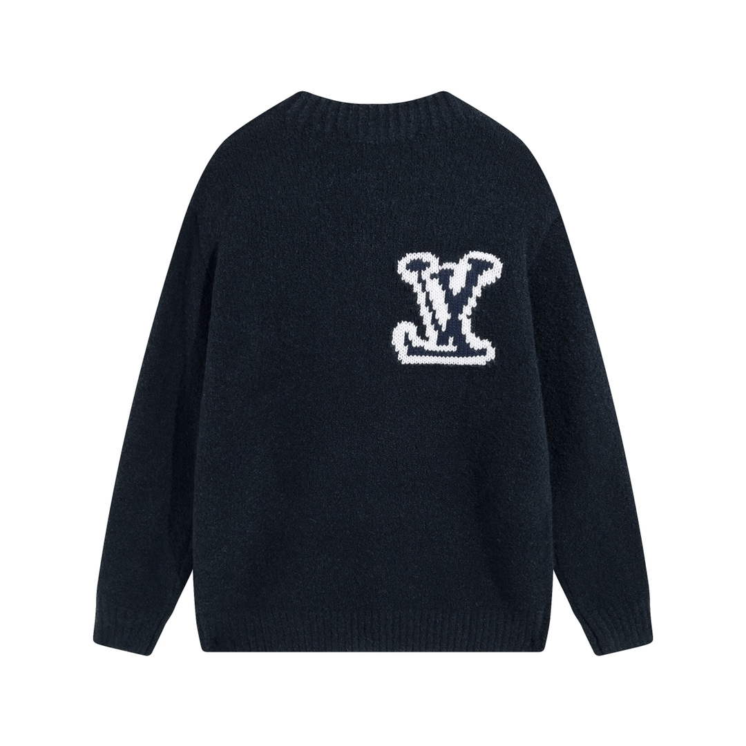 LV 1AATYF Men's Women's Lvse Embossed Crewneck Sweater L55739