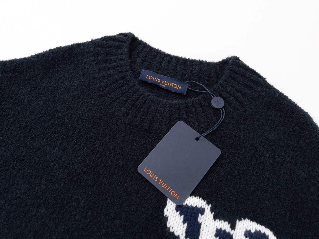 LV 1AATYF Men's Women's Lvse Embossed Crewneck Sweater L55739