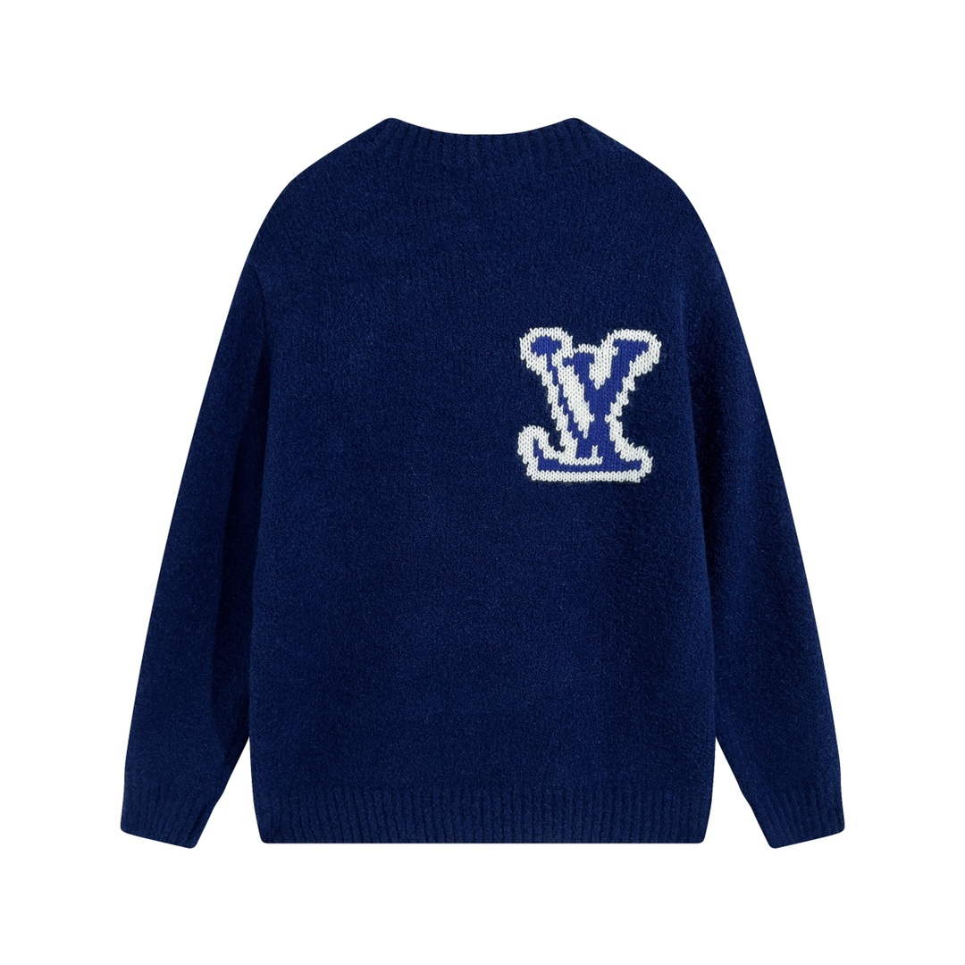 LV 1AATYF Men's Women's Lvse Embossed Crewneck Sweater L55740