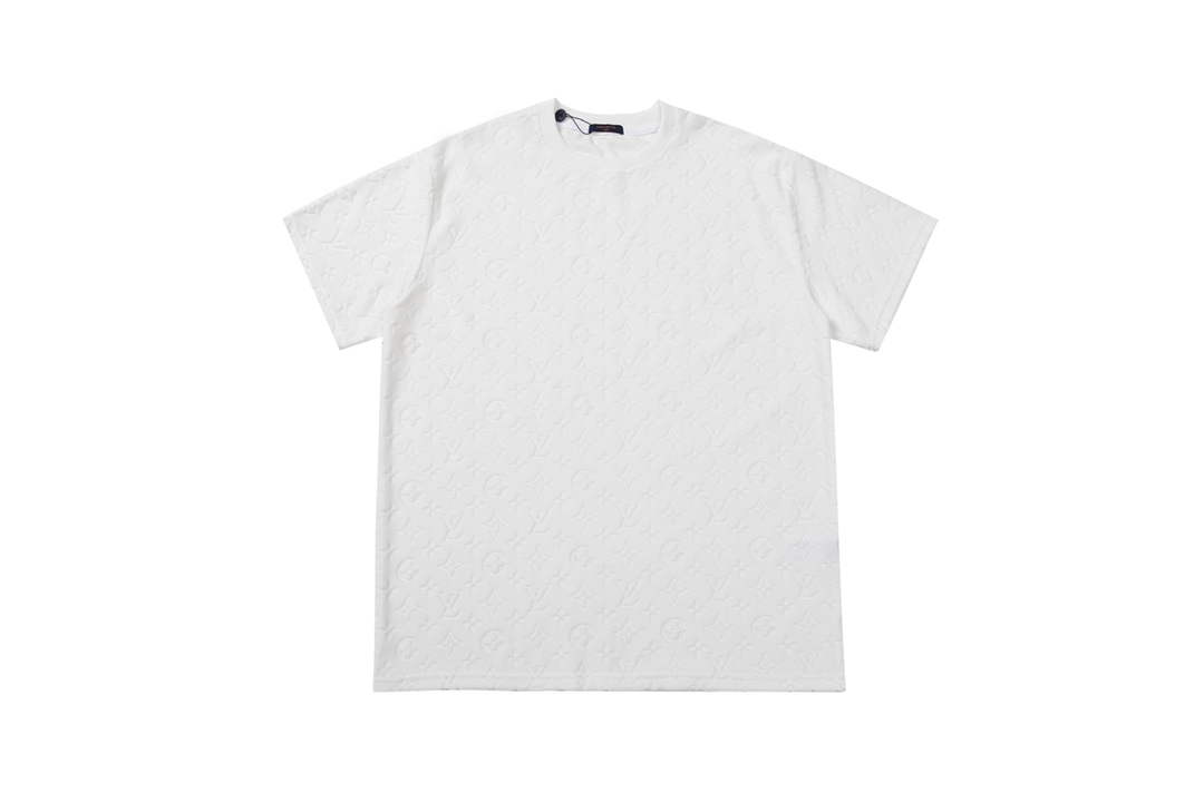 LV 1AAU5B Louis Vuitton Explosive style velvet Men Women's T-shirt L56222