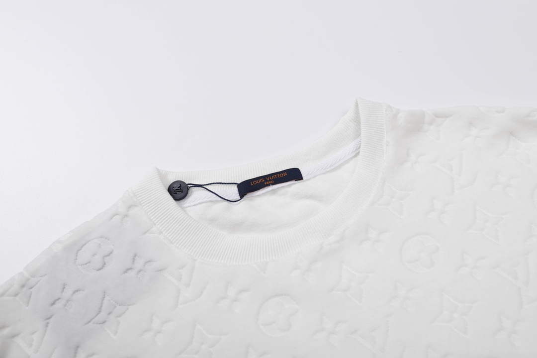 LV 1AAU5B Louis Vuitton Explosive style velvet Men Women's T-shirt L56222