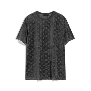 LV 1AAU5B Louis Vuitton Explosive style velvet Men Women's T-shirt L56223 - S - View 1
