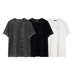 LV 1AAU5B Louis Vuitton Explosive style velvet Men Women's T-shirt L56223 - S - View 9