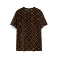 LV 1AAU5B Louis Vuitton Explosive style velvet Men Women's T-shirt L56224
