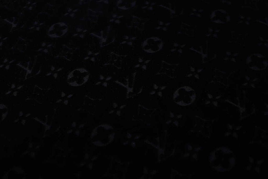 LV 1AAU5B Louis Vuitton Explosive style velvet Men Women's T-shirt L56221