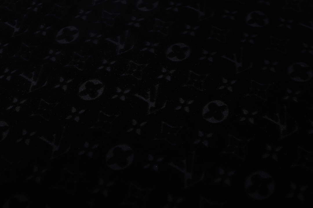 LV 1AAU5B Louis Vuitton Explosive style velvet Men Women's T-shirt L56221