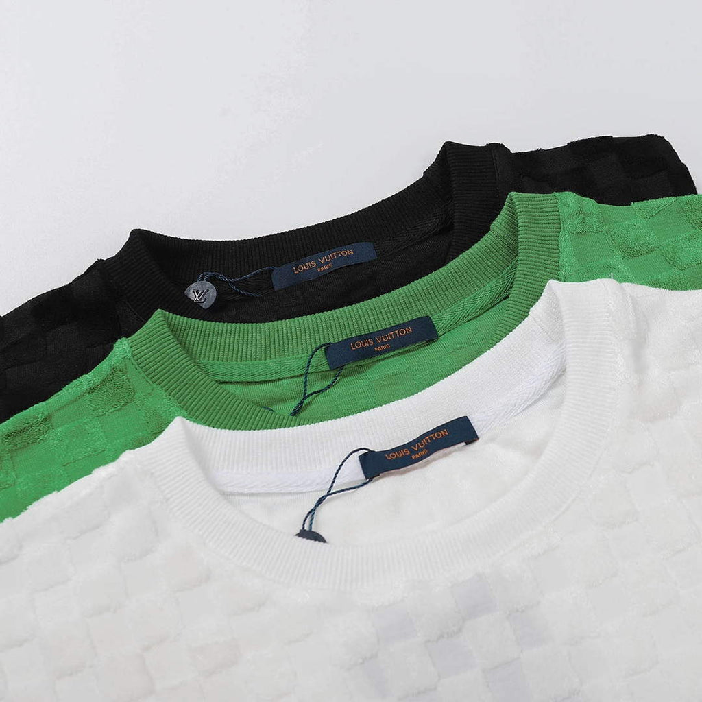 LV 1AAU5B Louis Vuitton New Towel Embroidery Men Women's T-shirt L56219