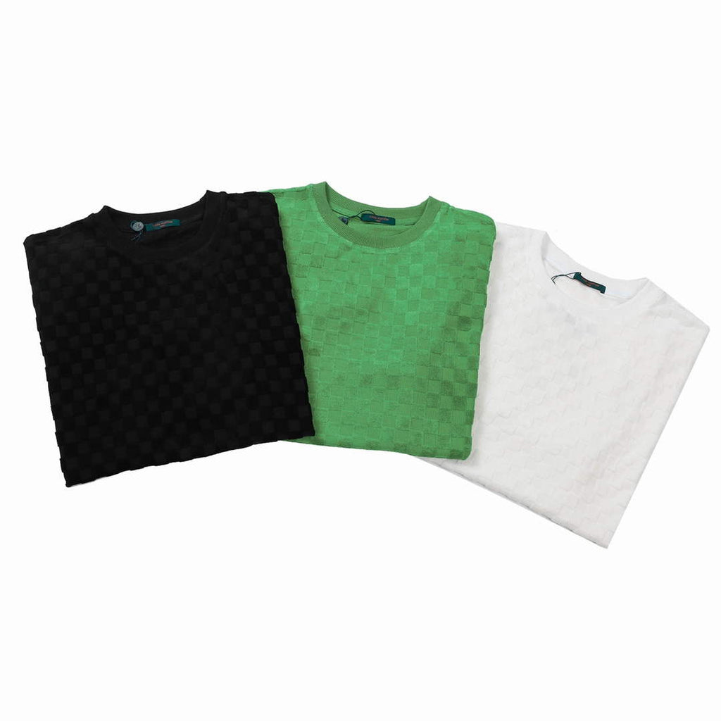 LV 1AAU5B Louis Vuitton New Towel Embroidery Men Women's T-shirt L56219