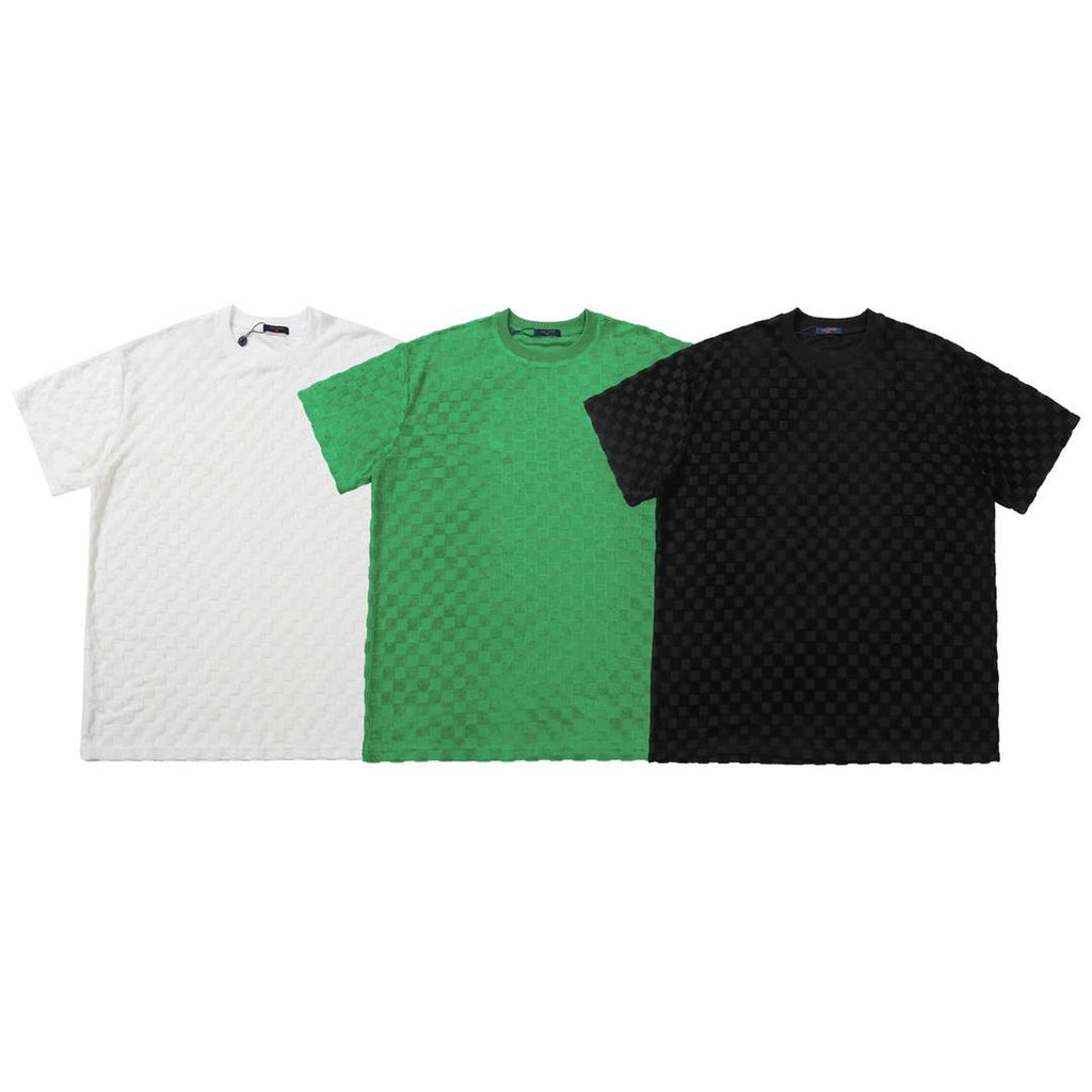 LV 1AAU5B Louis Vuitton New Towel Embroidery Men Women's T-shirt L56220