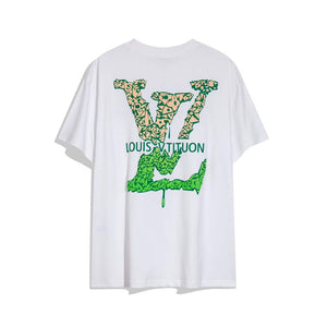 LV 1AAU5B Louis Vuitton Print Cotton Jersey Men Women's T-shirt L56211 - S - View 2