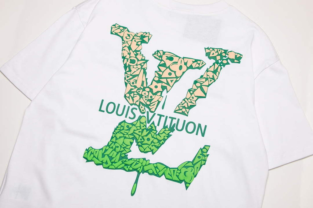 LV 1AAU5B Louis Vuitton Print Cotton Jersey Men Women's T-shirt L56211