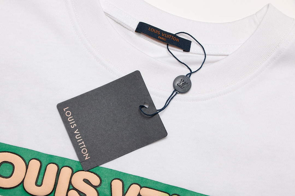 LV 1AAU5B Louis Vuitton Print Cotton Jersey Men Women's T-shirt L56211