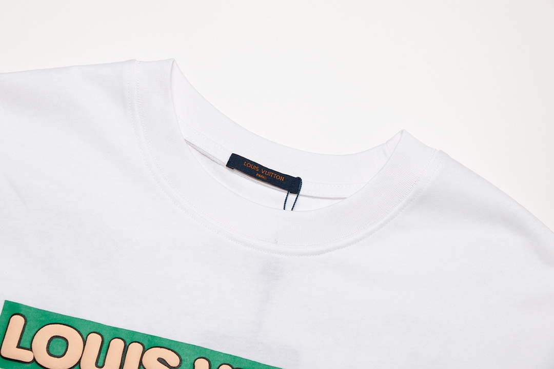 LV 1AAU5B Louis Vuitton Print Cotton Jersey Men Women's T-shirt L56211