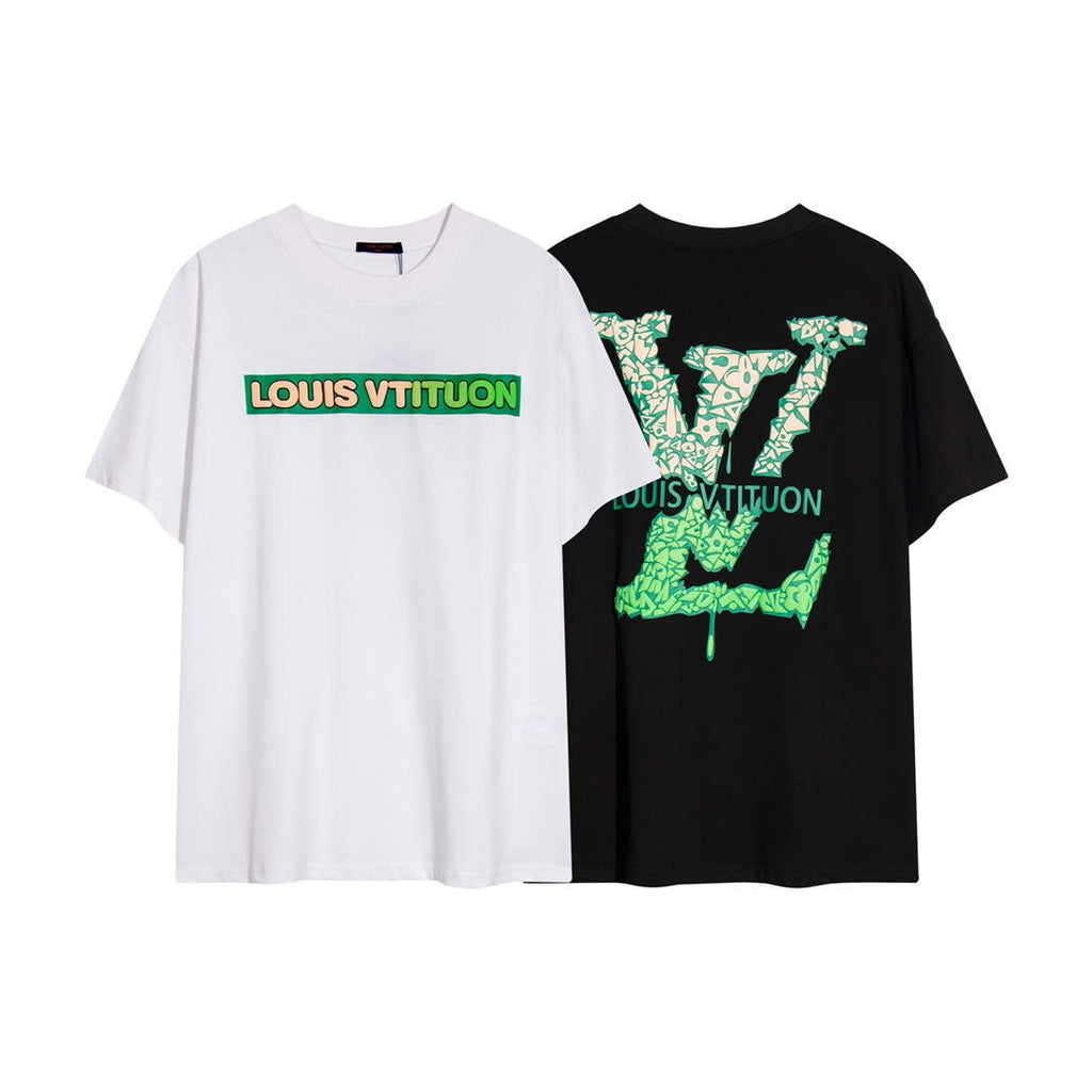 LV 1AAU5B Louis Vuitton Print Cotton Jersey Men Women's T-shirt L56211