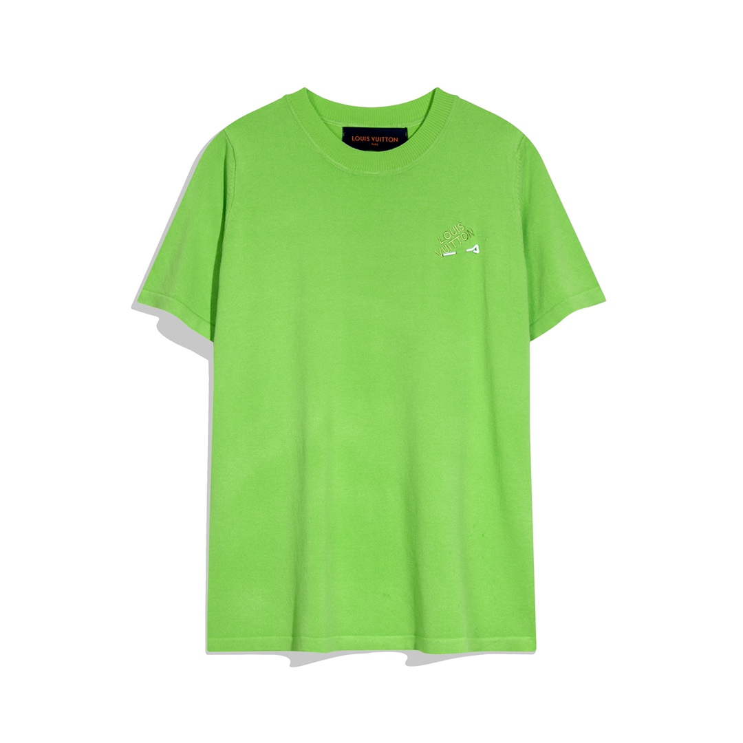 LV 1AAU5B Louis Vuitton Print Cotton Jersey Men Women's T-shirt L56212