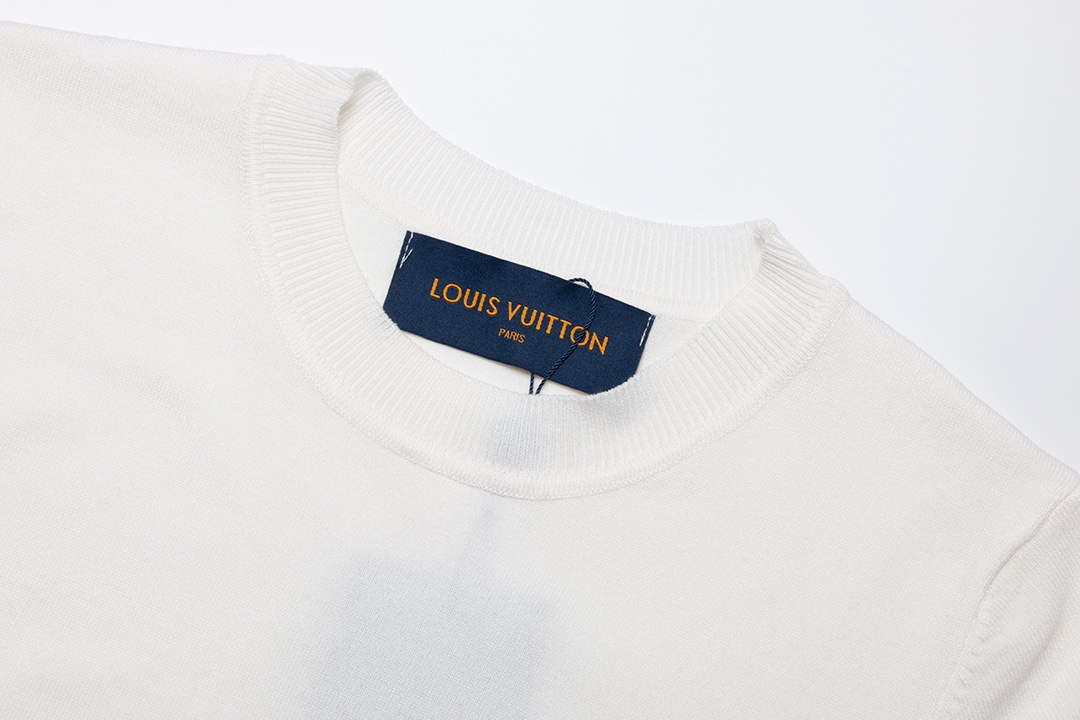 LV 1AAU5B Louis Vuitton Print Cotton Jersey Men Women's T-shirt L56214