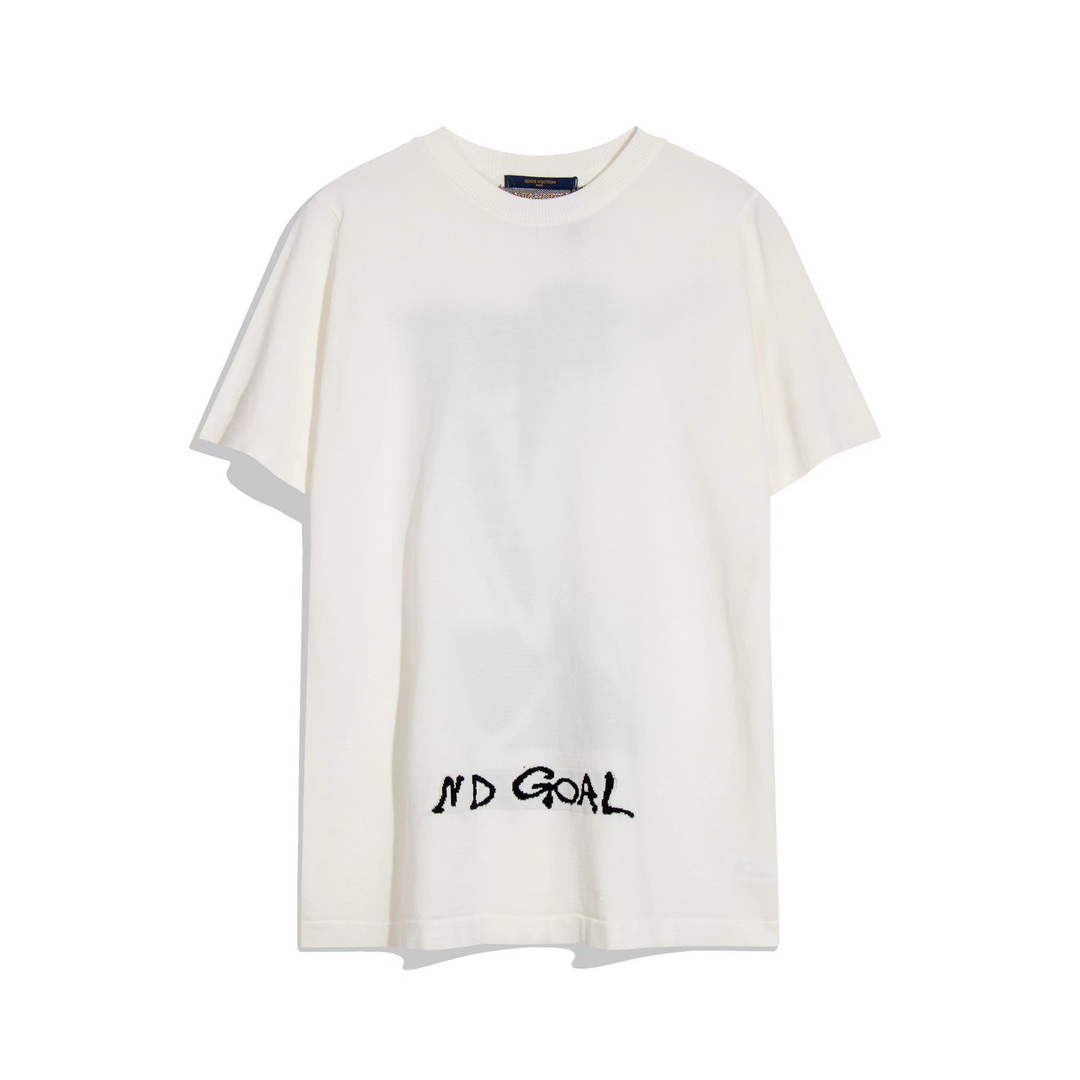 LV 1AAU5B Louis Vuitton Print Cotton Jersey Men Women's T-shirt L56215
