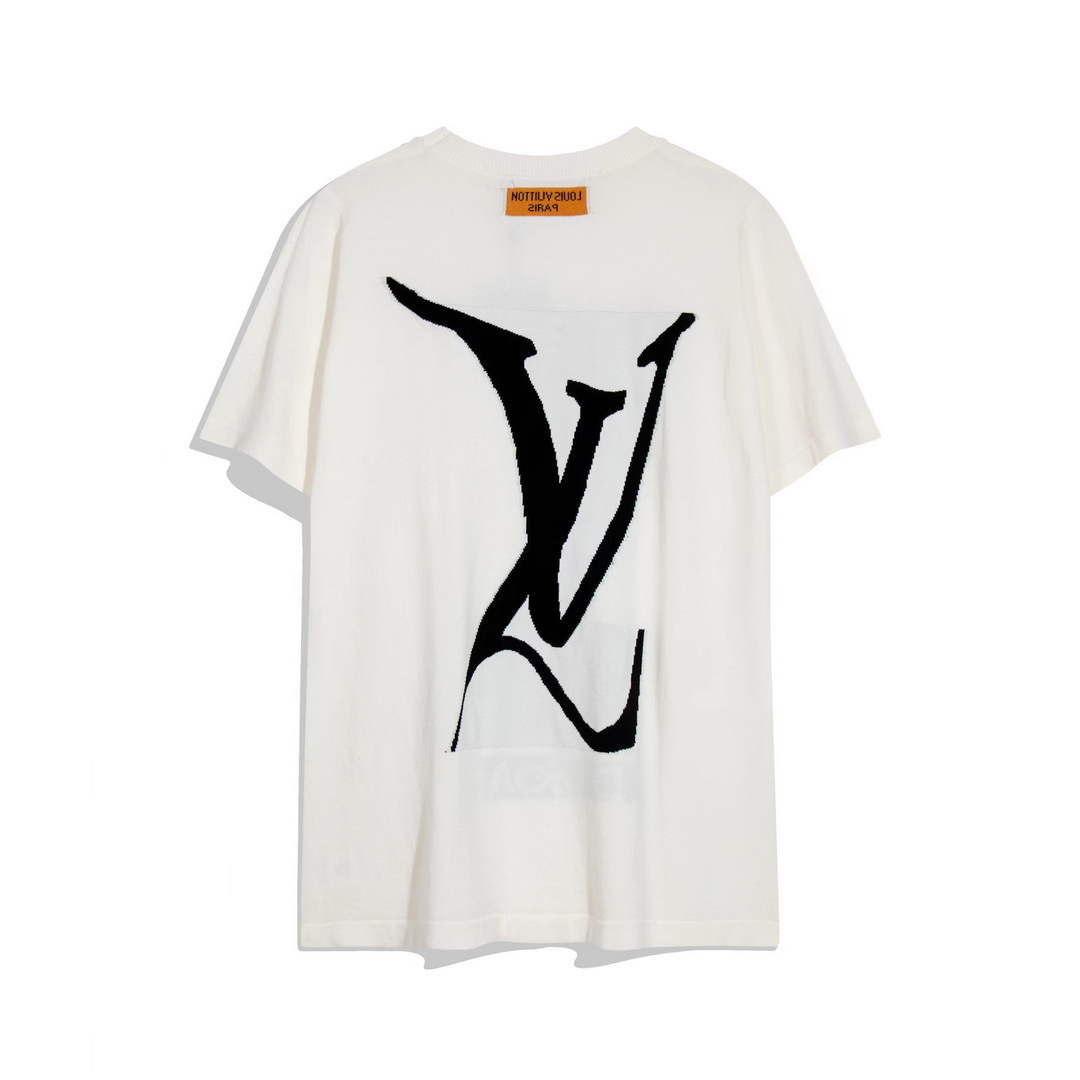 LV 1AAU5B Louis Vuitton Print Cotton Jersey Men Women's T-shirt L56215
