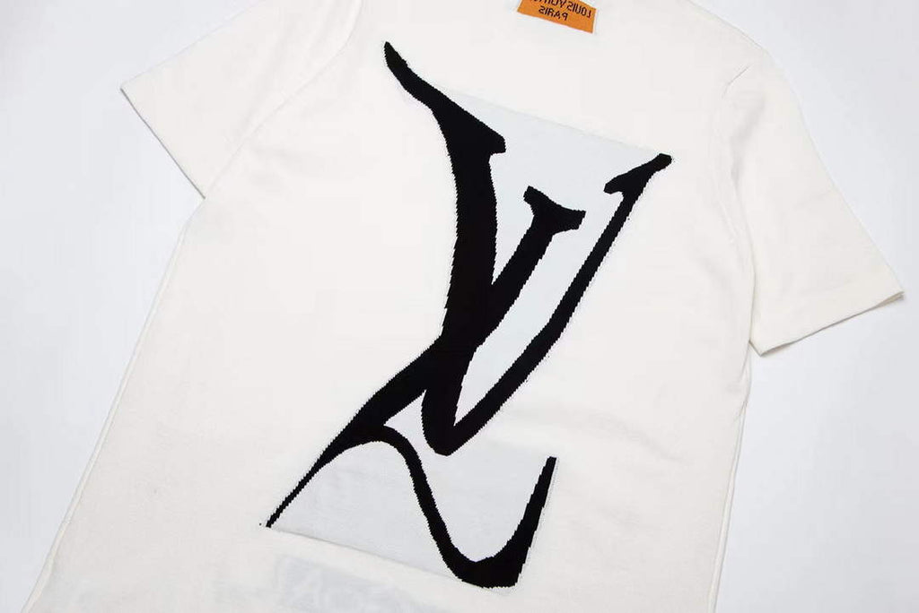 LV 1AAU5B Louis Vuitton Print Cotton Jersey Men Women's T-shirt L56215
