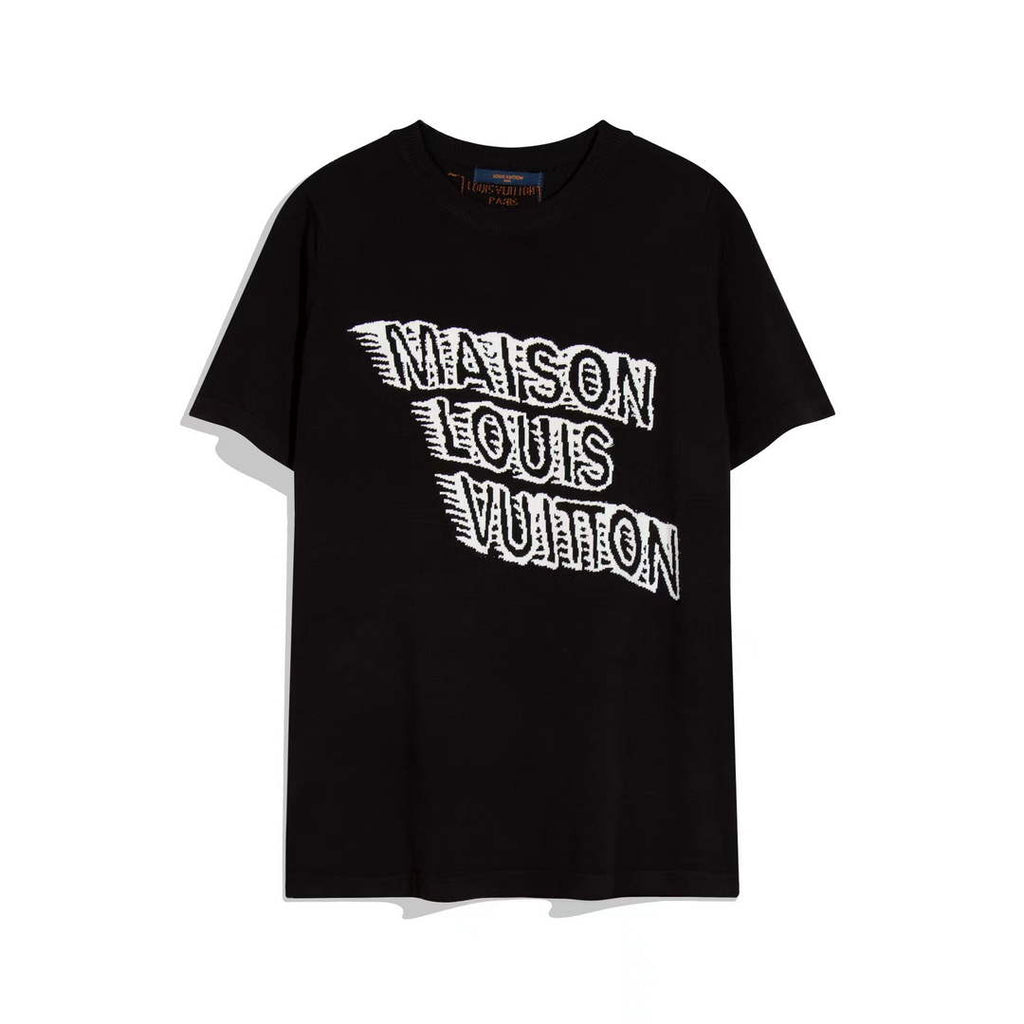 LV 1AAU5B Louis Vuitton Print Cotton Jersey Men Women's T-shirt L56216
