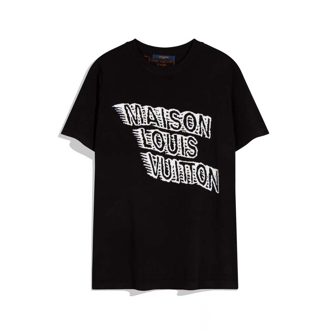 LV 1AAU5B Louis Vuitton Print Cotton Jersey Men Women's T-shirt L56216