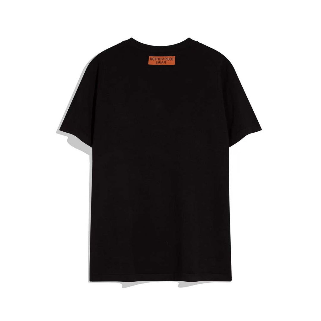 LV 1AAU5B Louis Vuitton Print Cotton Jersey Men Women's T-shirt L56216