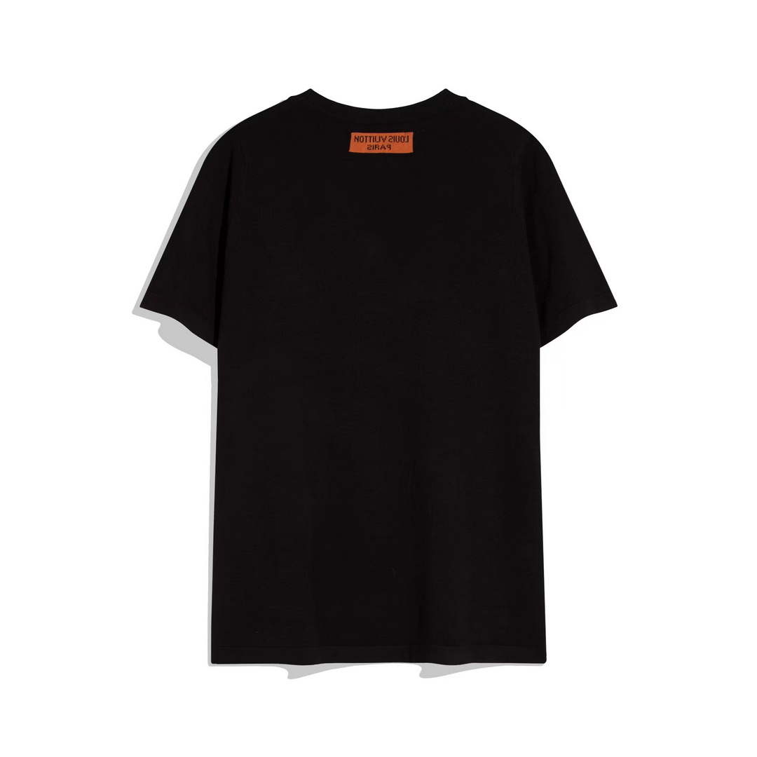 LV 1AAU5B Louis Vuitton Print Cotton Jersey Men Women's T-shirt L56216