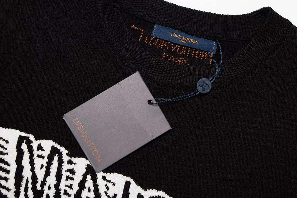 LV 1AAU5B Louis Vuitton Print Cotton Jersey Men Women's T-shirt L56216