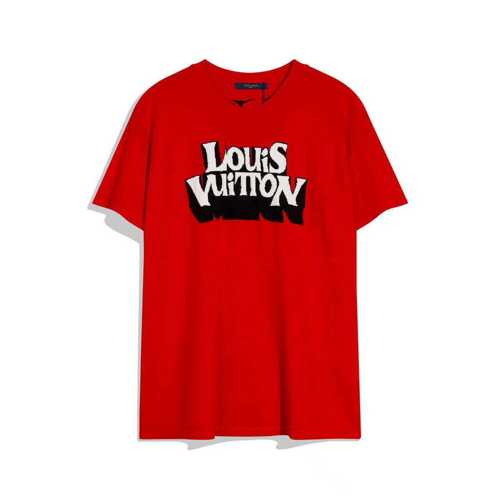 LV 1AAU5B Louis Vuitton Print Cotton Jersey Men Women's T-shirt L56217