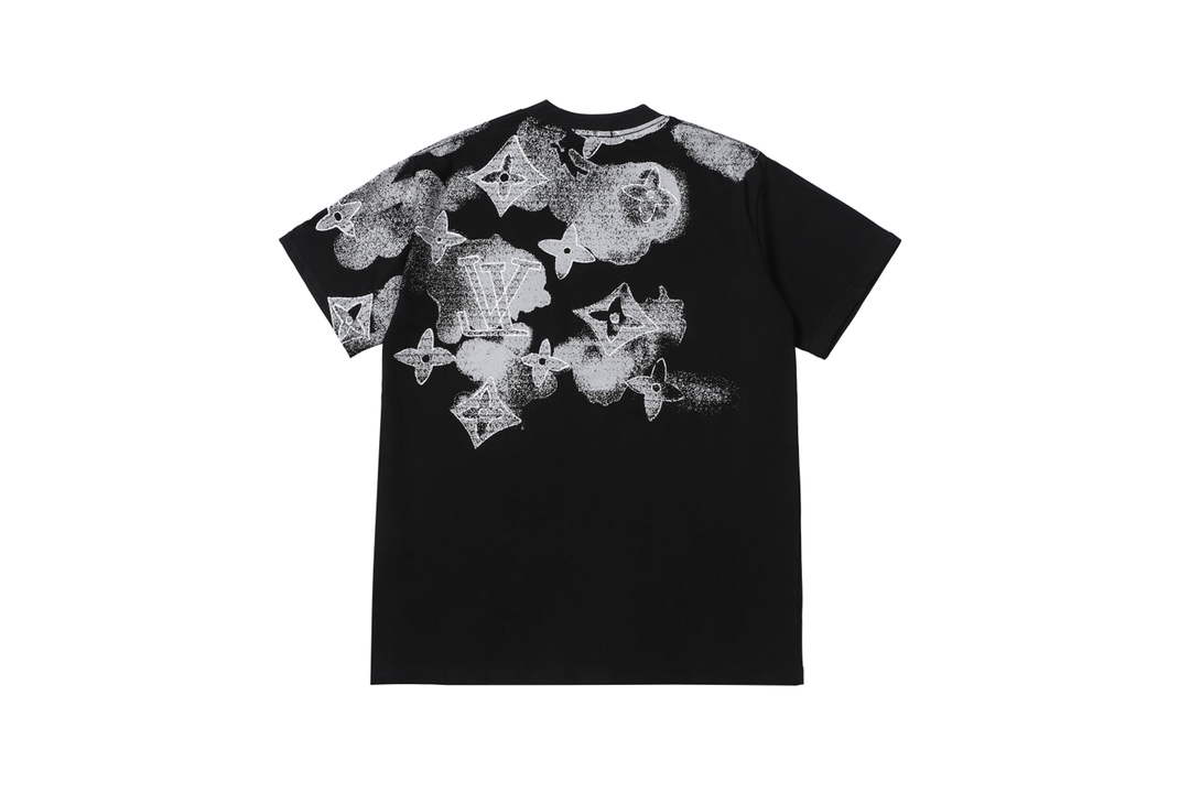 LV 1AAU5B Louis Vuitton Print Cotton Jersey Men Women's T-shirt L56200