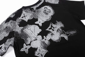 LV 1AAU5B Louis Vuitton Print Cotton Jersey Men Women's T-shirt L56200 - S - View 3