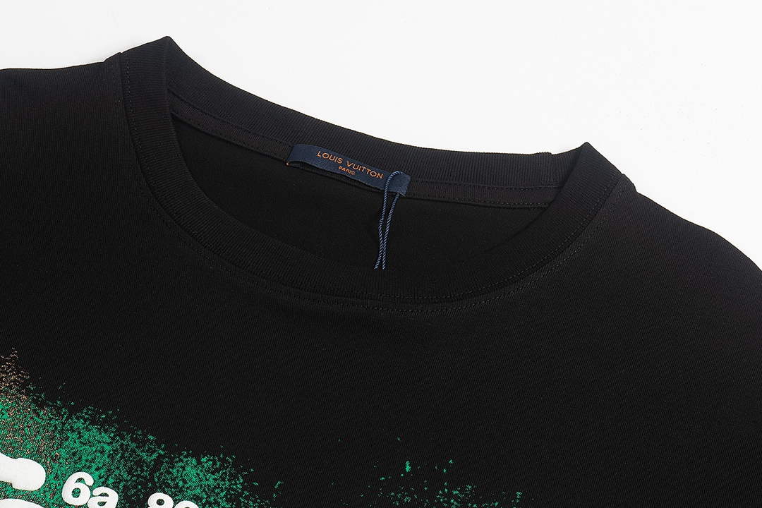 LV 1AAU5B Louis Vuitton Print Cotton Jersey Men Women's T-shirt L56203