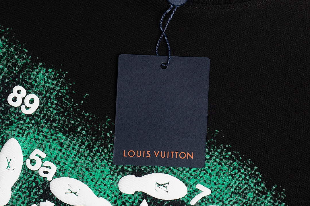 LV 1AAU5B Louis Vuitton Print Cotton Jersey Men Women's T-shirt L56203