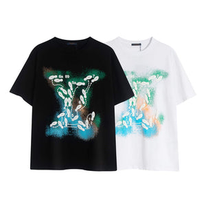 LV 1AAU5B Louis Vuitton Print Cotton Jersey Men Women's T-shirt L56203 - S - View 8