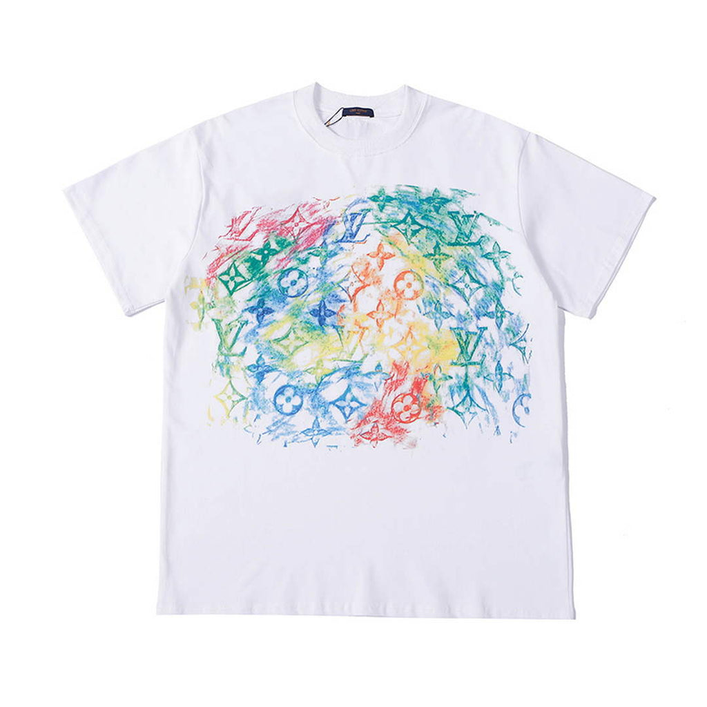 LV 1AAU5B Louis Vuitton Print Cotton Jersey Men Women's T-shirt L56204