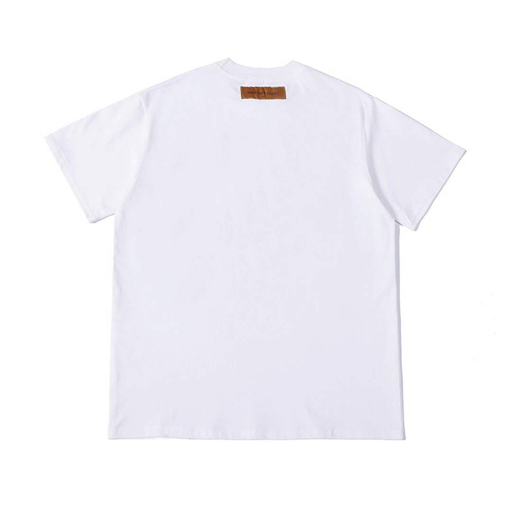 LV 1AAU5B Louis Vuitton Print Cotton Jersey Men Women's T-shirt L56204