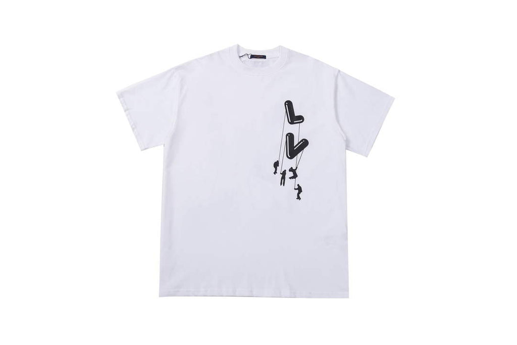 LV 1AAU5B Louis Vuitton Print Cotton Jersey Men Women's T-shirt L56205