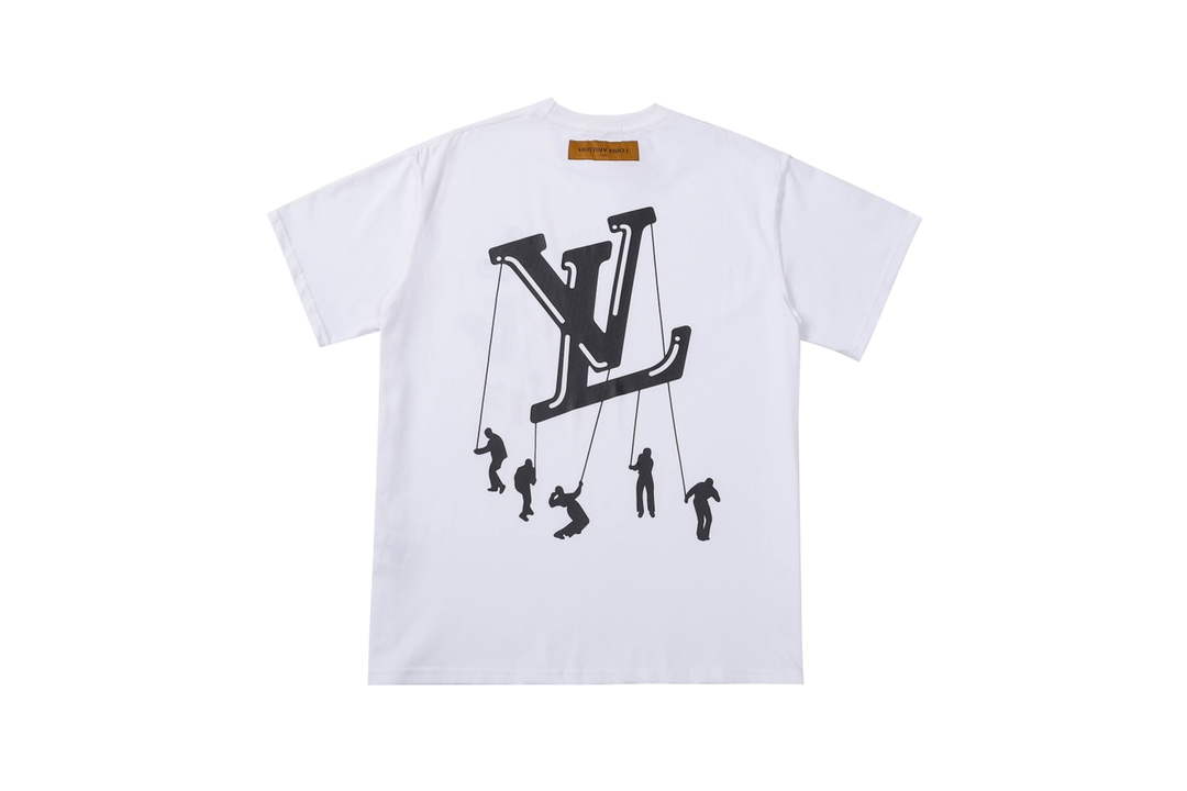 LV 1AAU5B Louis Vuitton Print Cotton Jersey Men Women's T-shirt L56205