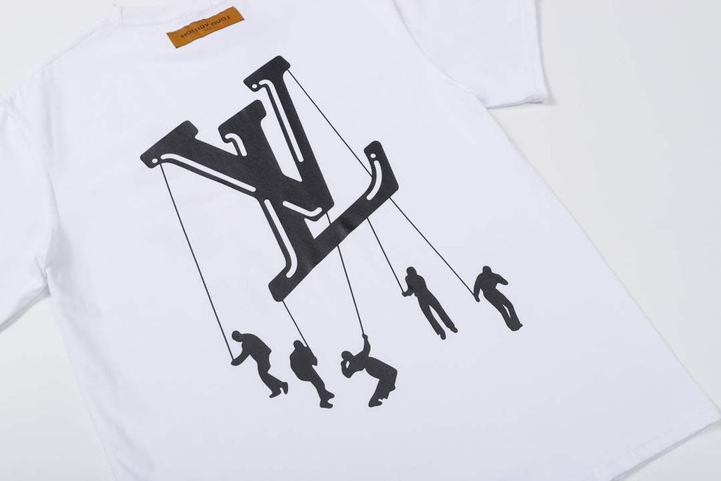 LV 1AAU5B Louis Vuitton Print Cotton Jersey Men Women's T-shirt L56205