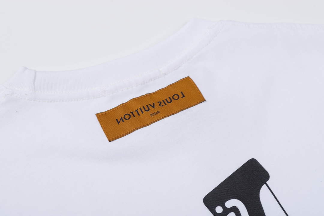 LV 1AAU5B Louis Vuitton Print Cotton Jersey Men Women's T-shirt L56205