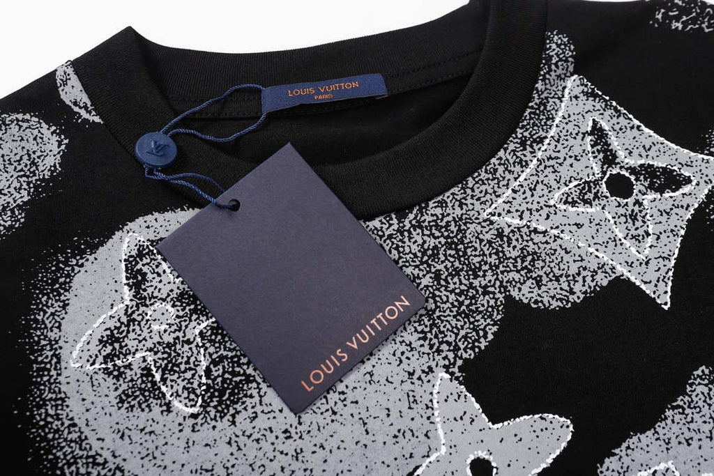 LV 1AAU5B Louis Vuitton Print Cotton Jersey Men Women's T-shirt L56200