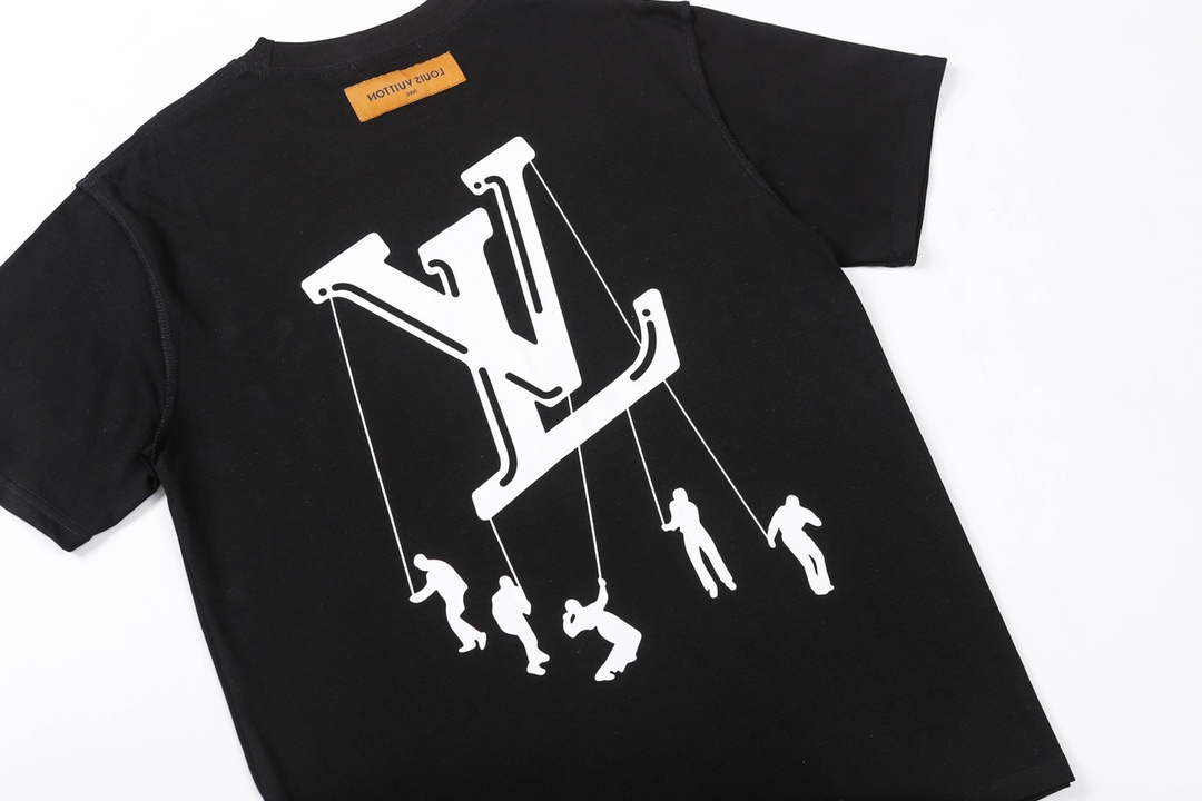 LV 1AAU5B Louis Vuitton Print Cotton Jersey Men Women's T-shirt L56206
