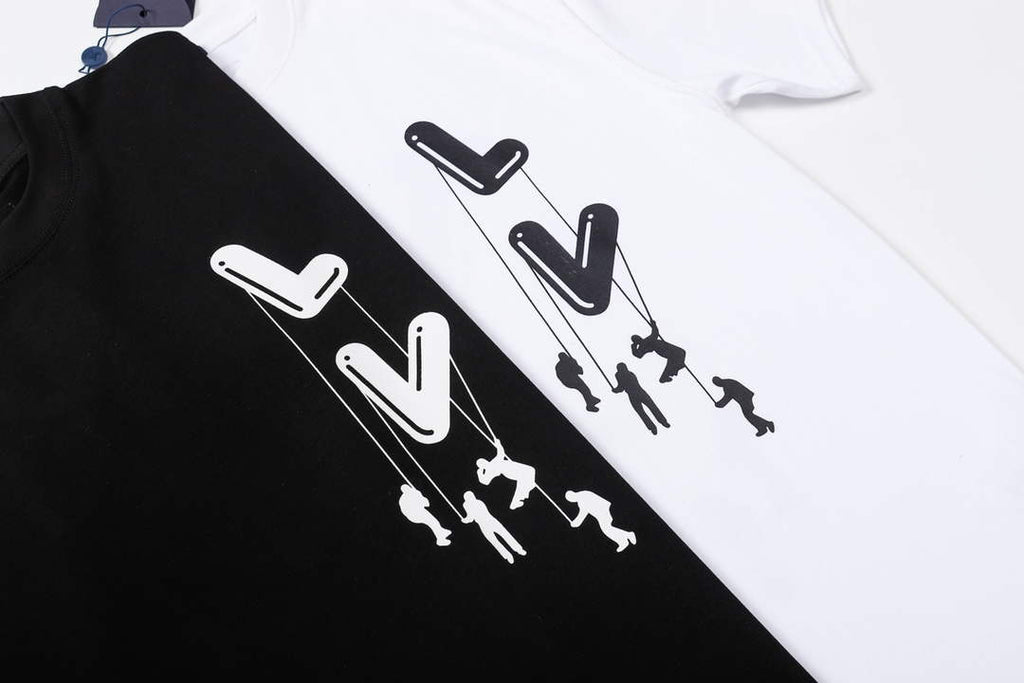 LV 1AAU5B Louis Vuitton Print Cotton Jersey Men Women's T-shirt L56206