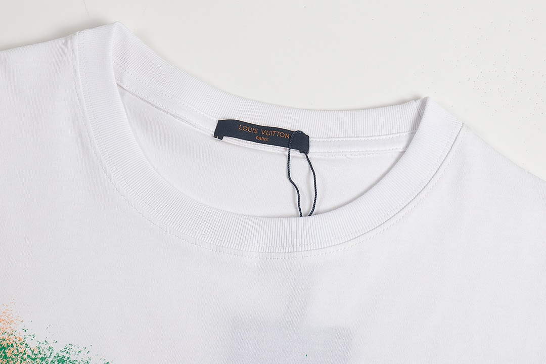 LV 1AAU5B Louis Vuitton Print Cotton Jersey Men Women's T-shirt L56207